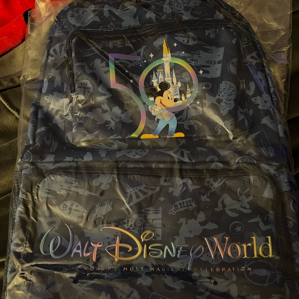 Walt Disney World 50th anniversary backpack.